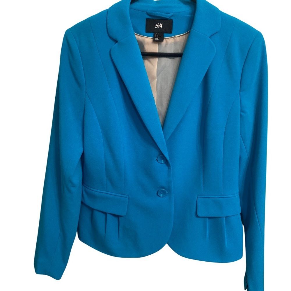 H&M Vibrant Blue Blazer Jacket